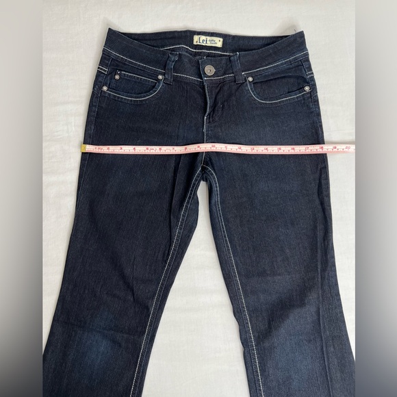 LEI Ashley Trouble Bootcut Jeans Womens Size 9 Juniors Blue Dark - Picture 2 of 8